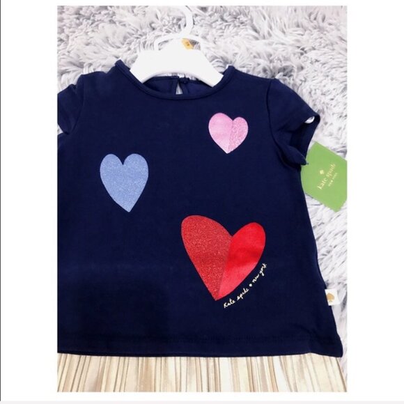 NWT Kate Spade Tossed Hearts Skirt Set - Picture 5 of 5